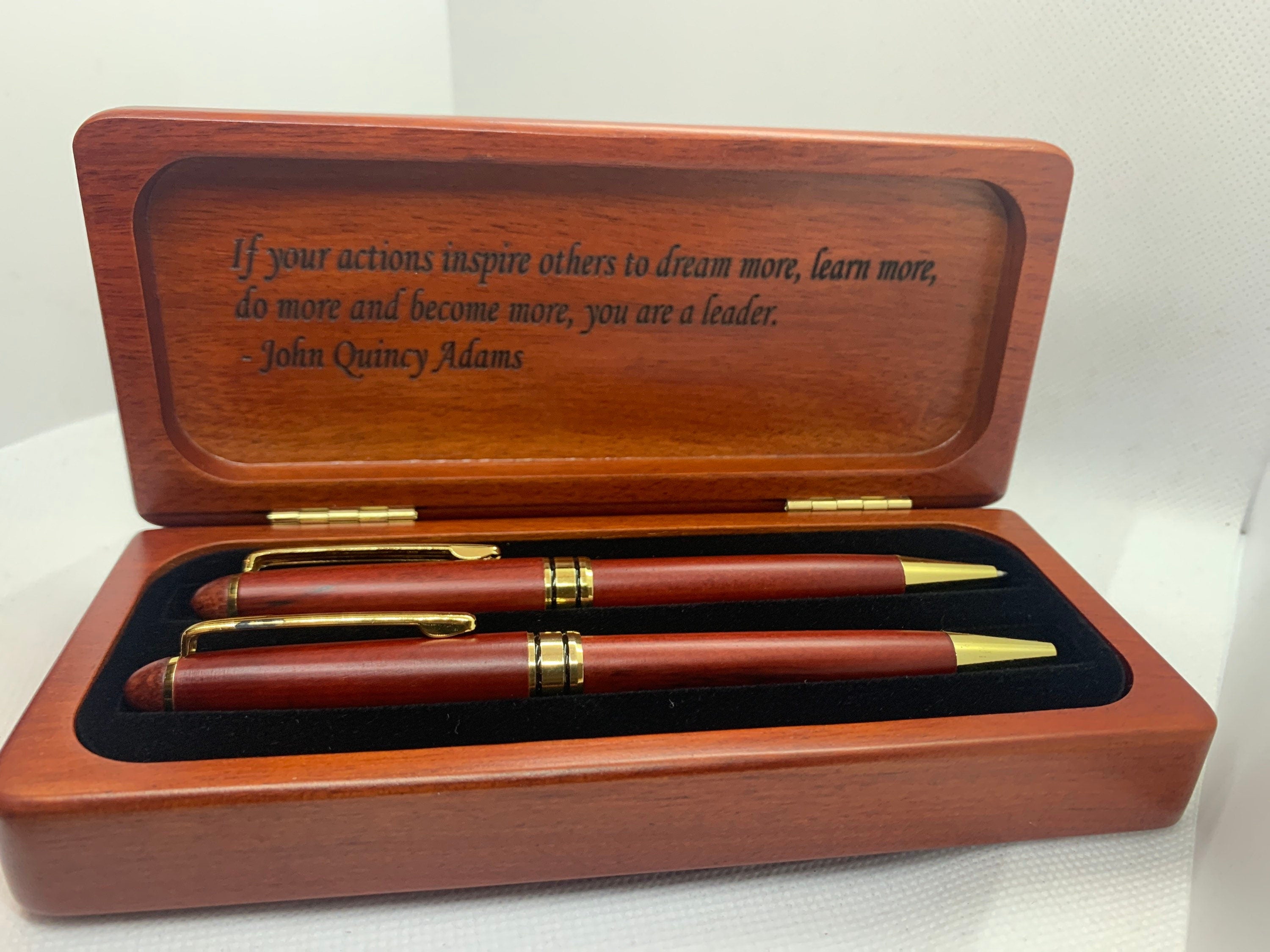 Personalized Rosewood Pen Case