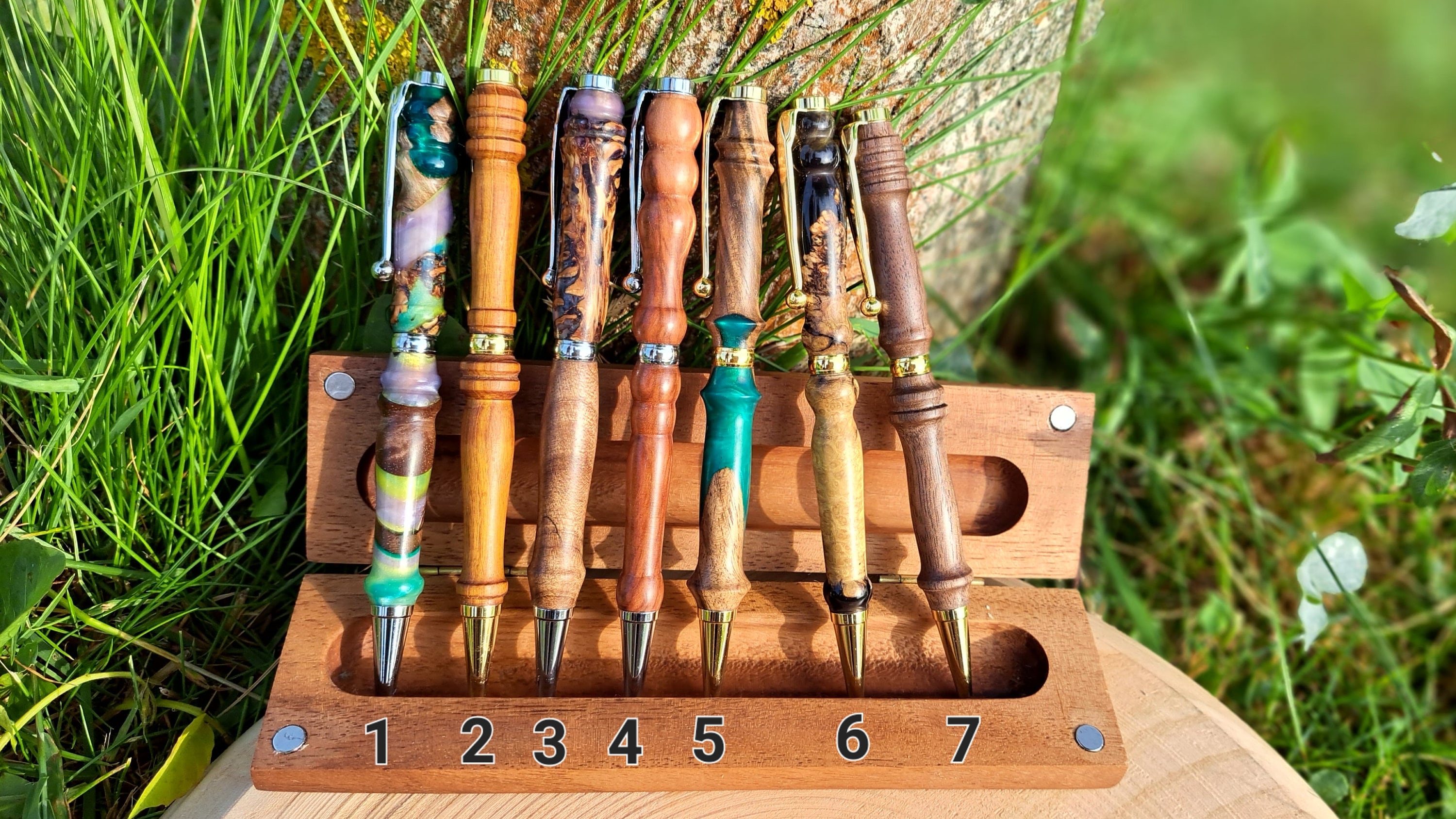 Personalized Handmade Wooden Pen and Handcrafted Box