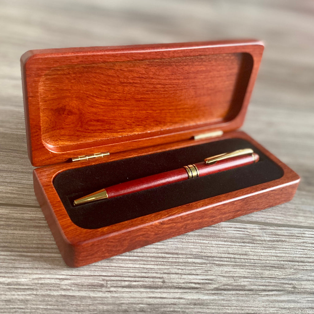 Personalized Pen Case Rosewood Pen Box
