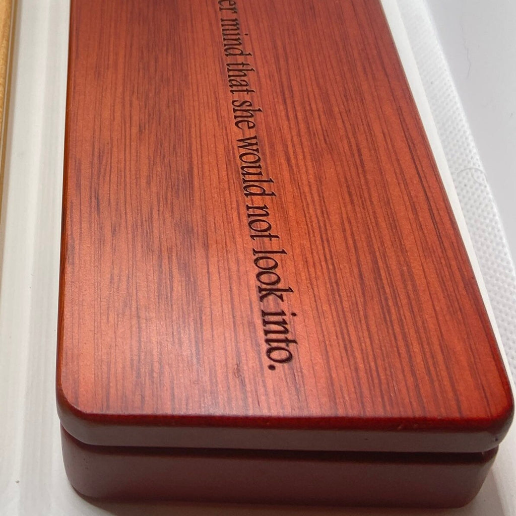 Personalized Pen Case Rosewood Pen Box