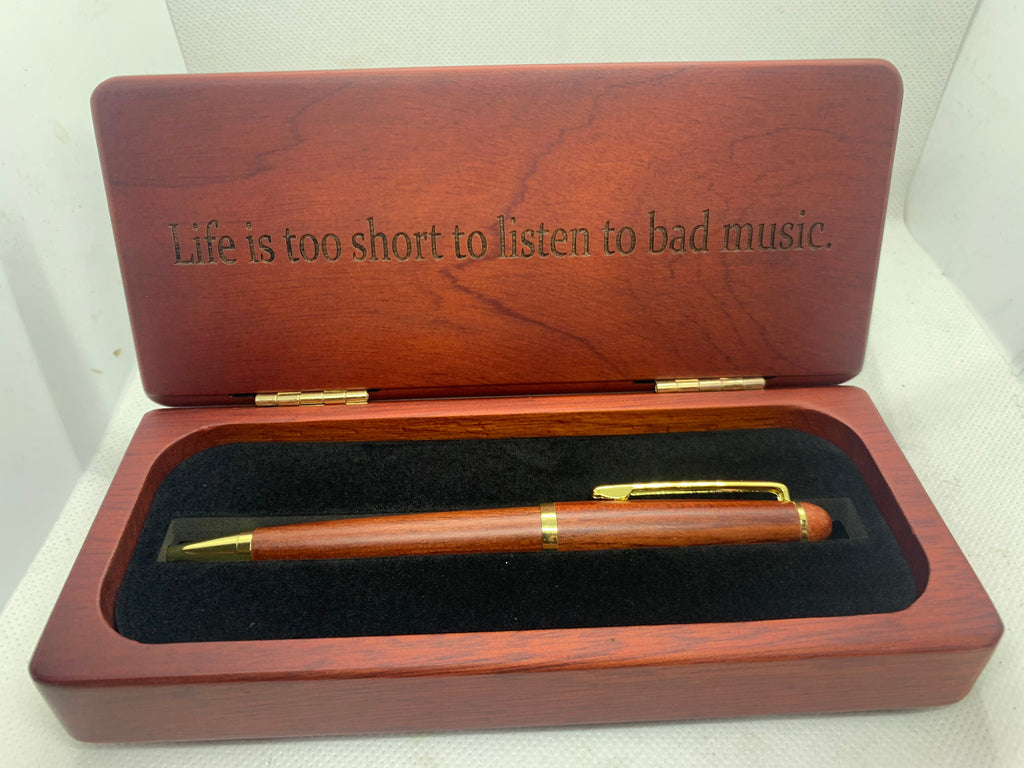 Personalized Rosewood Pen Case