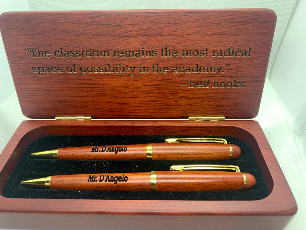 Personalized Rosewood Pen Case