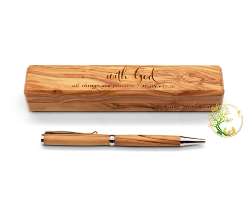 Christmas Wooden Pen Box and Pen gifts