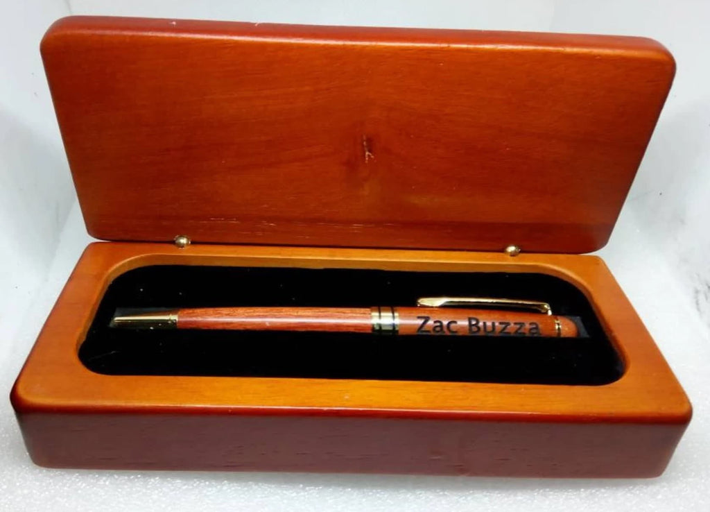 Personalized Rosewood Pen Case