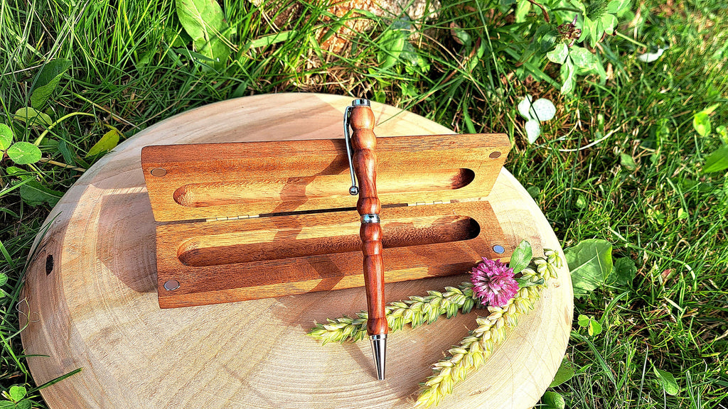 Personalized Handmade Wooden Pen and Handcrafted Box