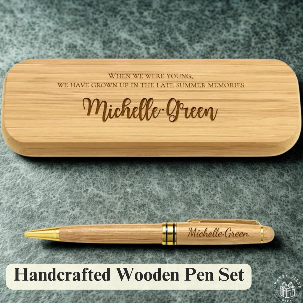 Personalized Wood Pen Engraved Pen Set Graduation Gifts