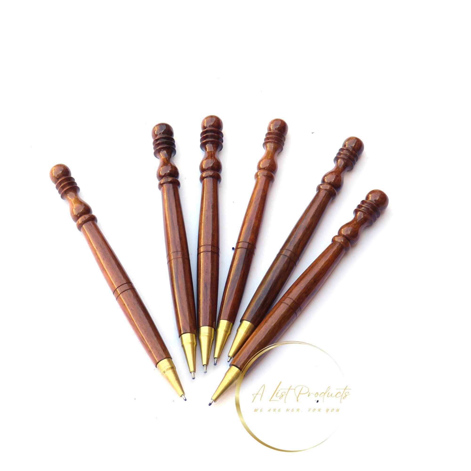 Wooden Pen for Gifts Set of 6 Pieces Ball Pen