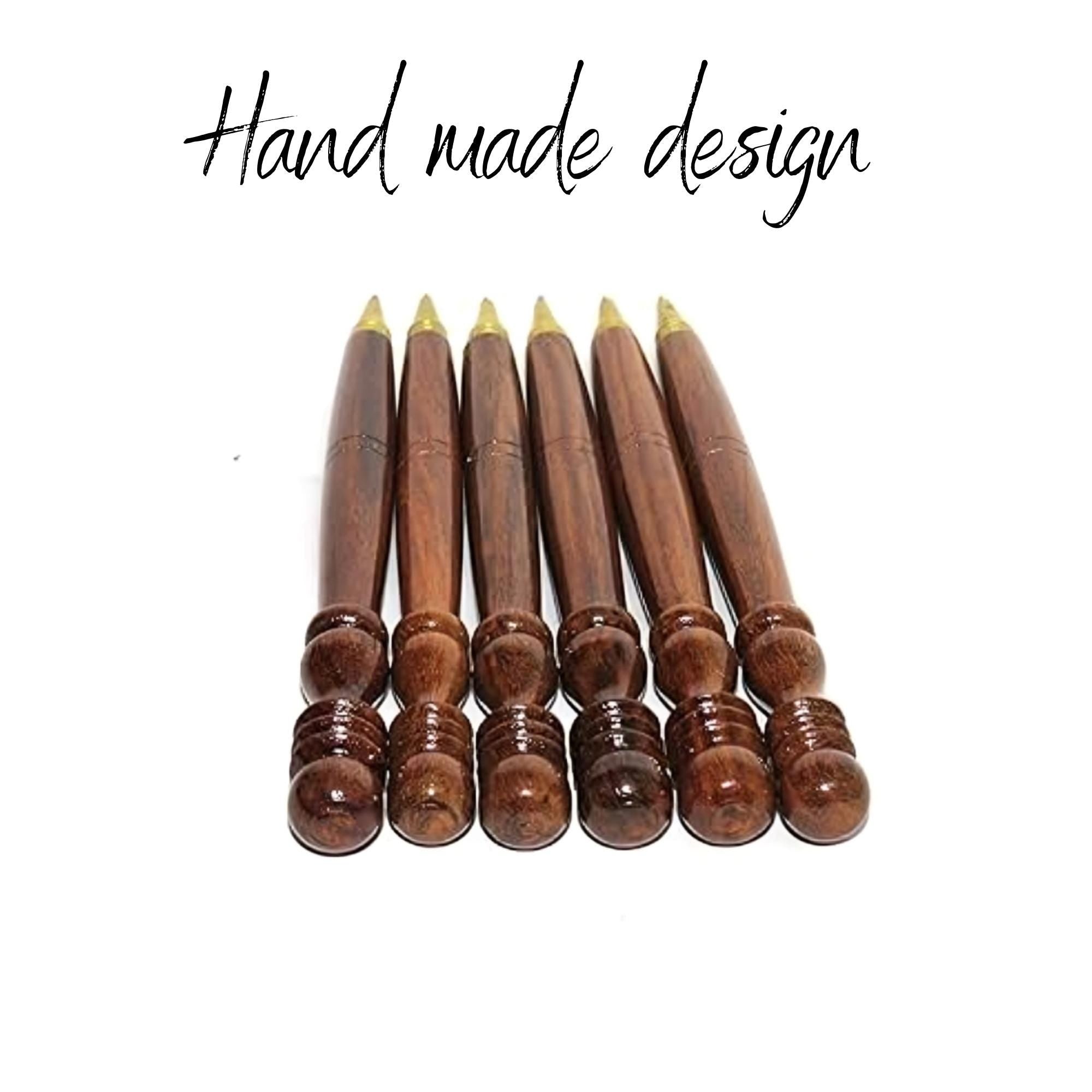 Wooden Pen for Gifts Set of 6 Pieces Ball Pen