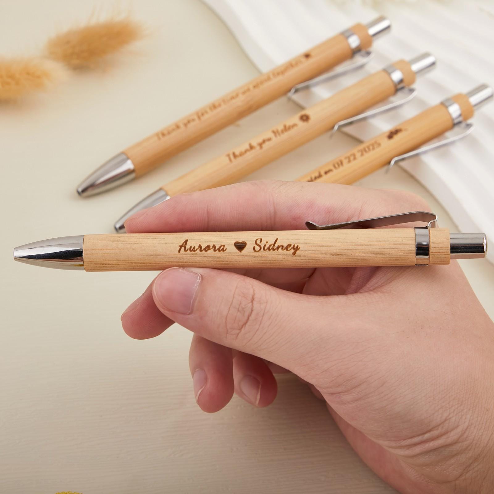 Bamboo Wooden Pen with Custom Engraving