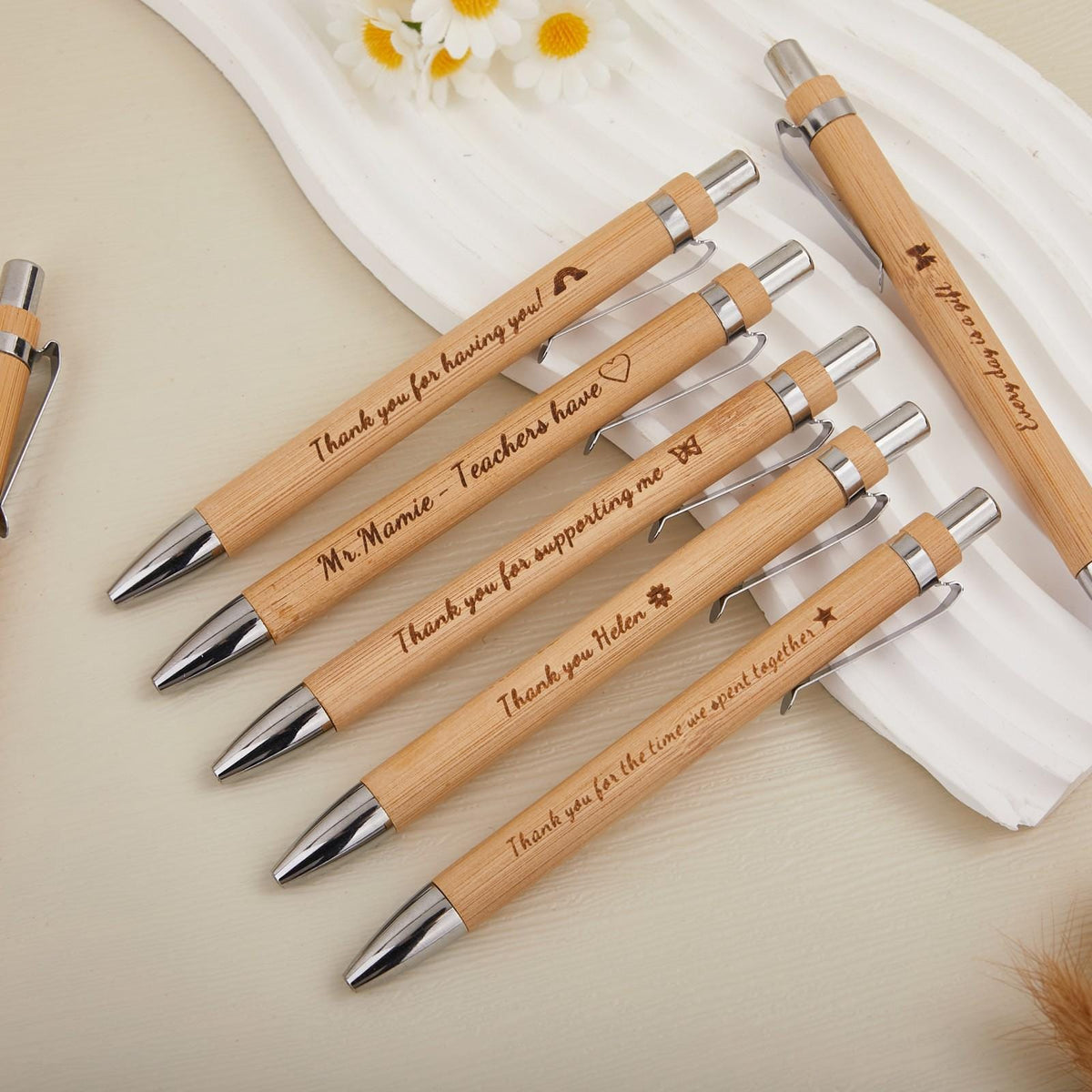Bamboo Wooden Pen with Custom Engraving