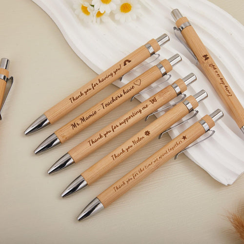 Bamboo Wooden Pen with Custom Engraving