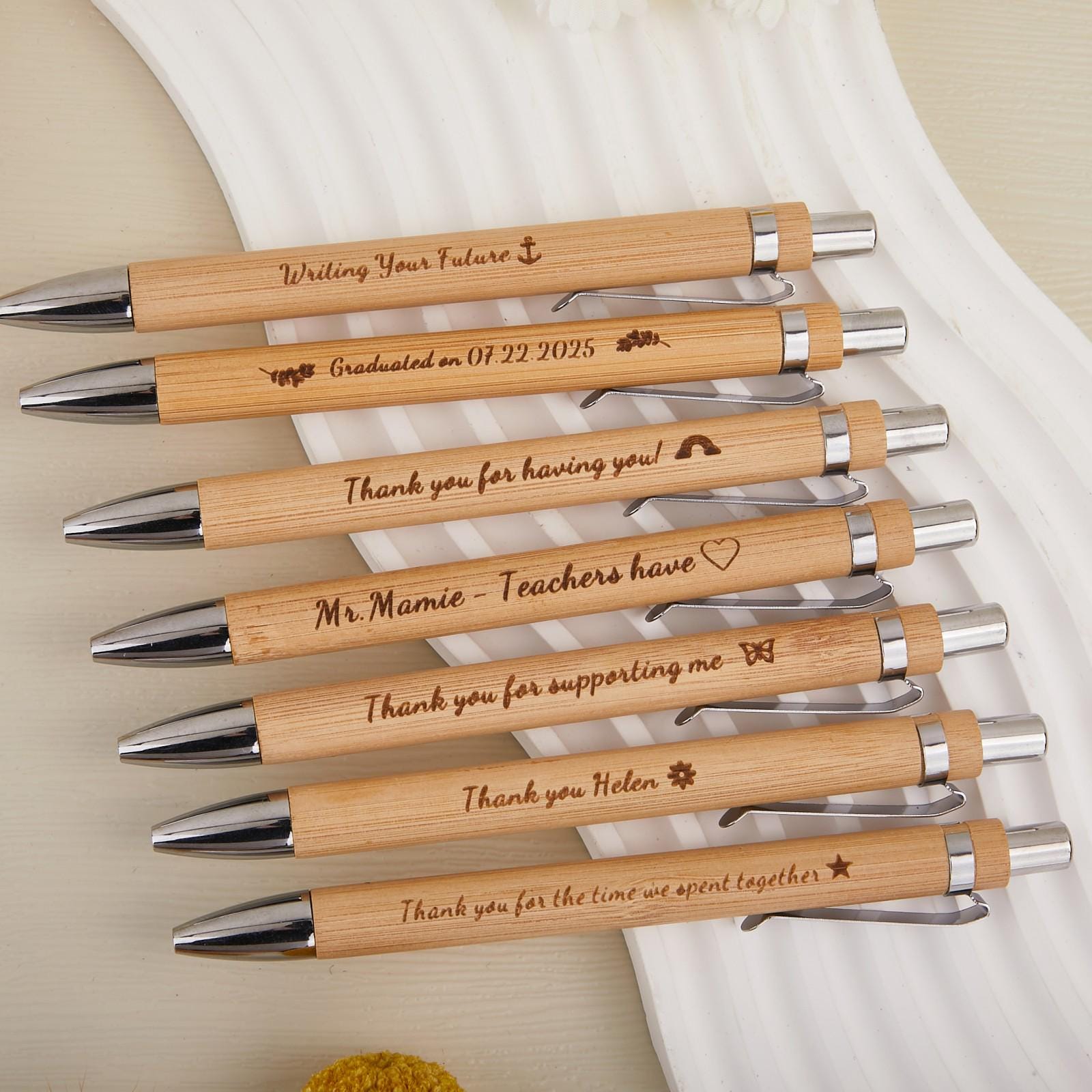 Bamboo Wooden Pen with Custom Engraving
