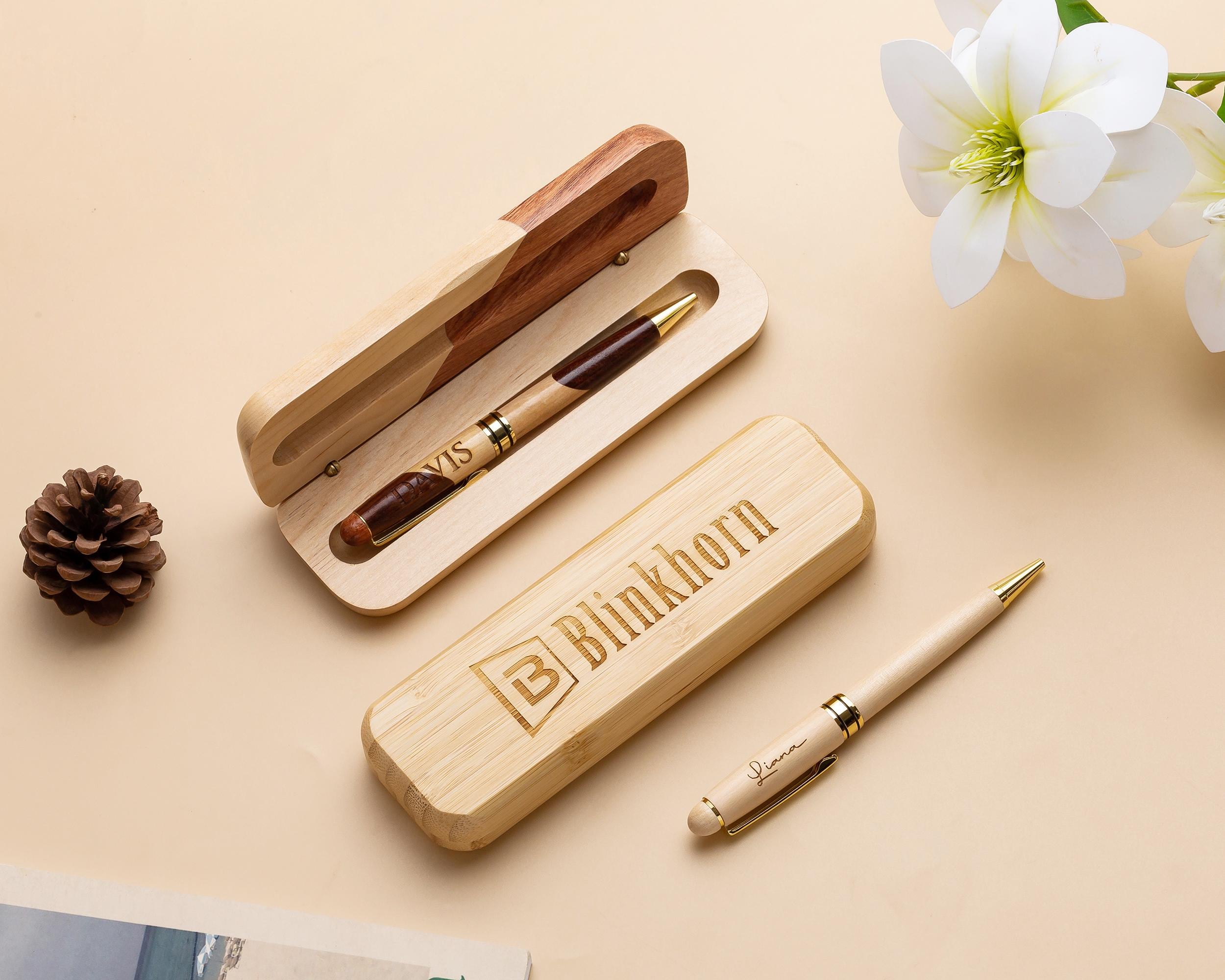 Custom Wood Pen Set - Personalised Wooden Pen