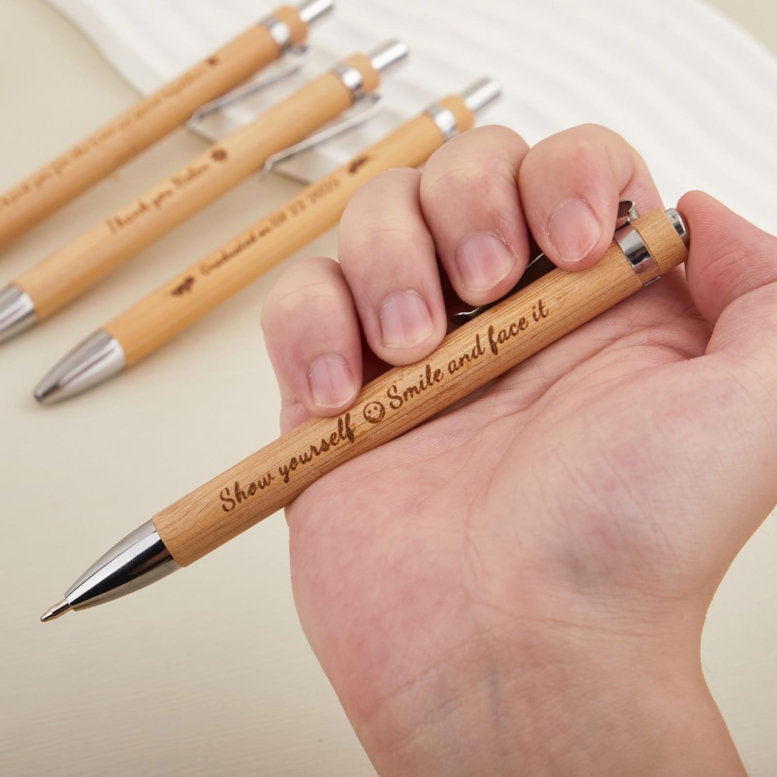 Bamboo Wooden Pen with Custom Engraving
