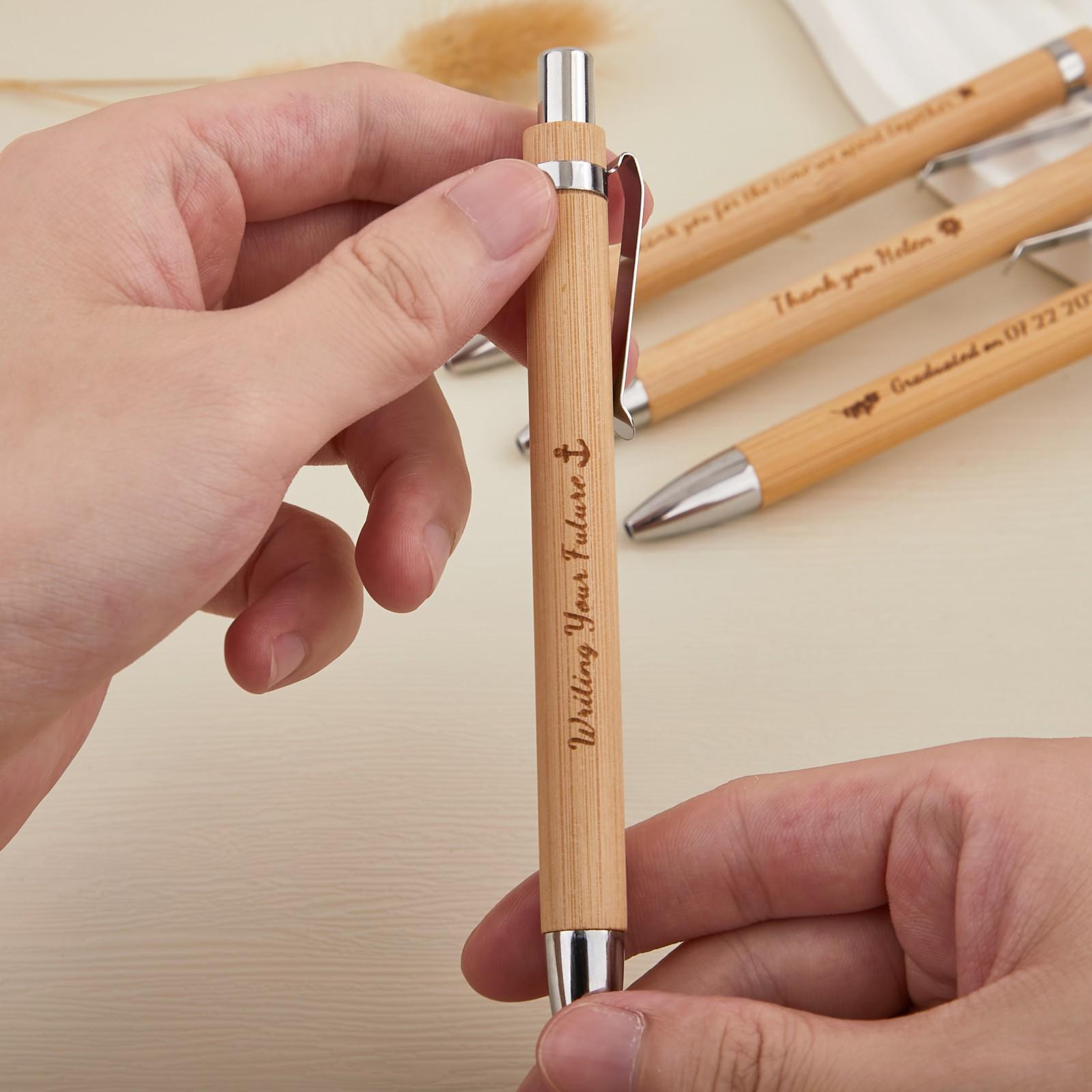 Bamboo Wooden Pen with Custom Engraving