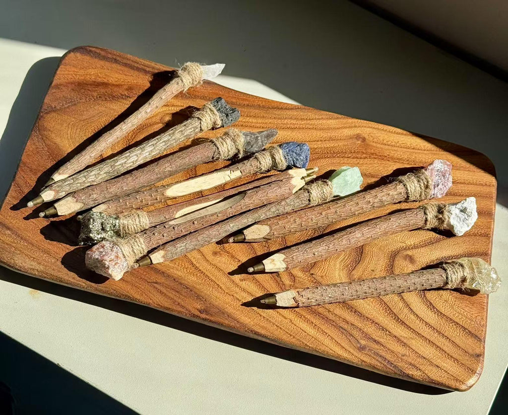 Handmade Wooden Crystal Pen - Personalized Engraving