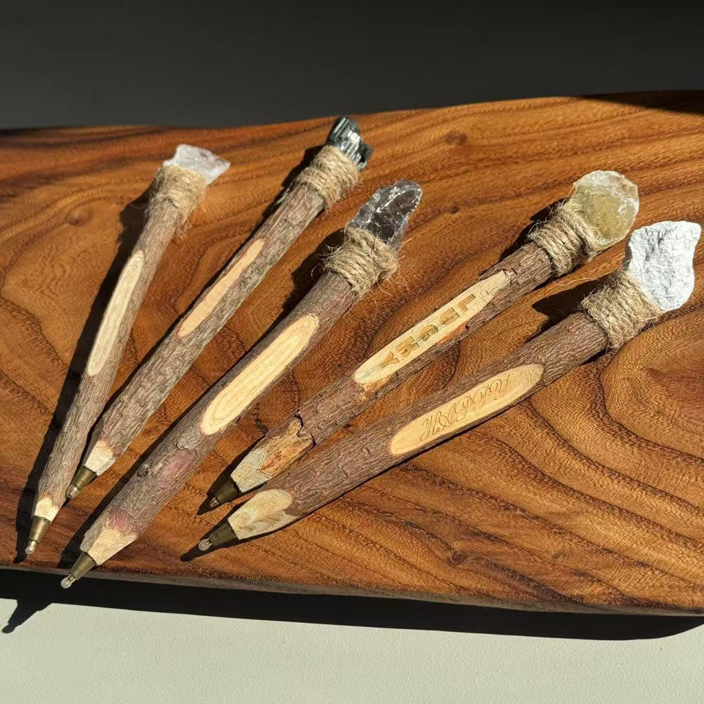 Handmade Wooden Crystal Pen - Personalized Engraving