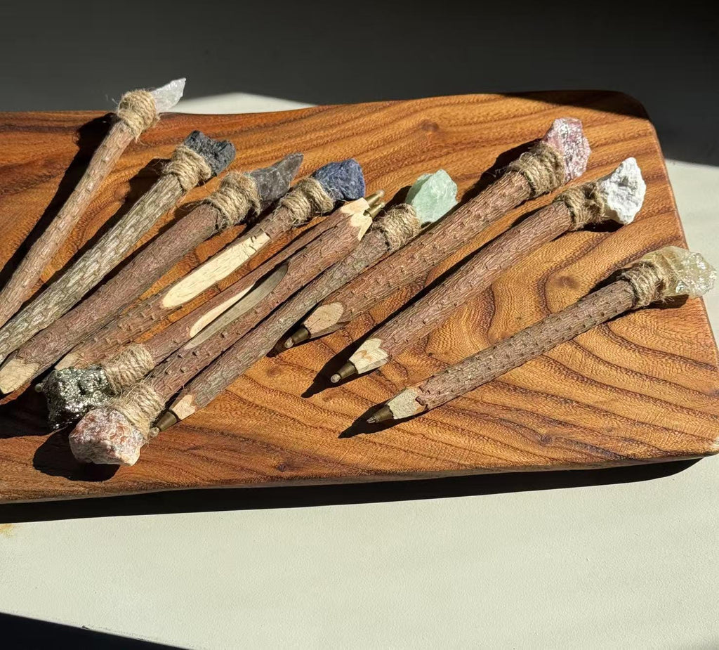 Handmade Wooden Crystal Pen - Personalized Engraving