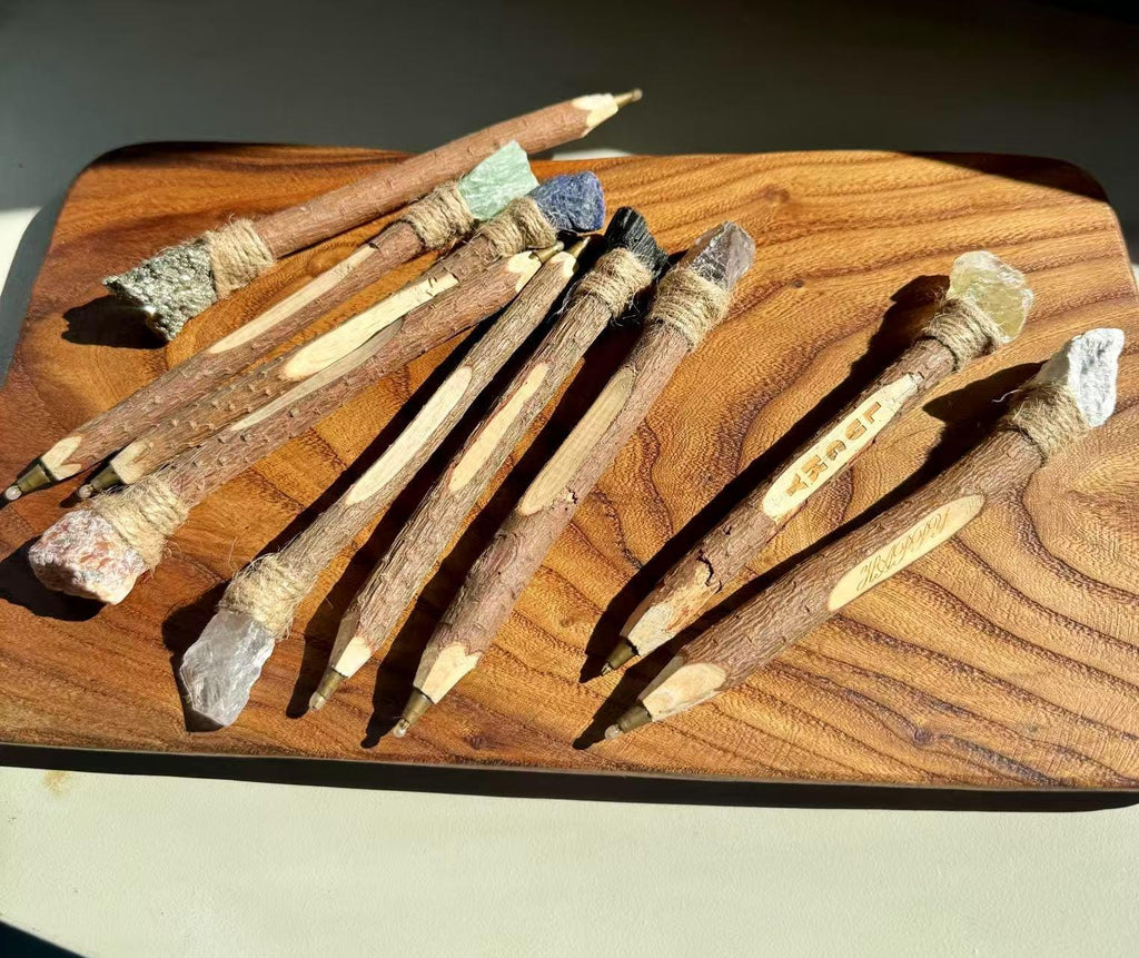 Handmade Wooden Crystal Pen - Personalized Engraving
